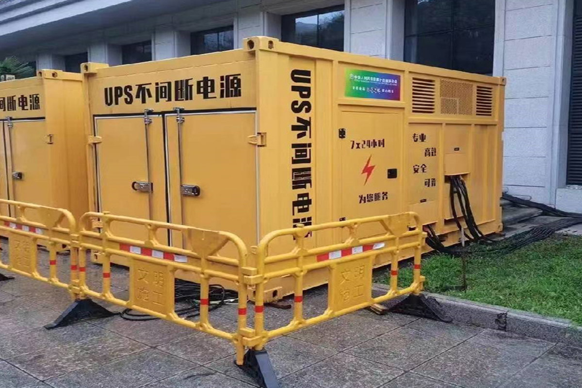 丰台发电机租赁施工现场