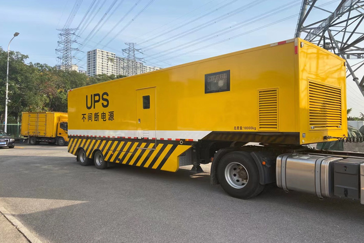 丰台发电机租赁施工现场