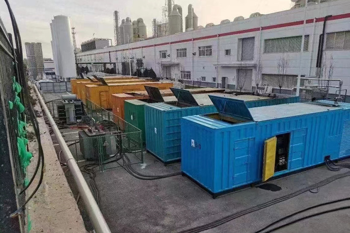 丰台发电机租赁施工现场