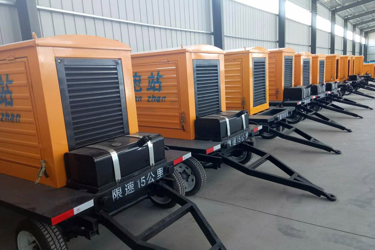 丰台发电机租赁施工现场